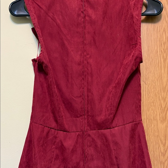 Miami Burgundy Wrap Mini Dress - Picture 5 of 12